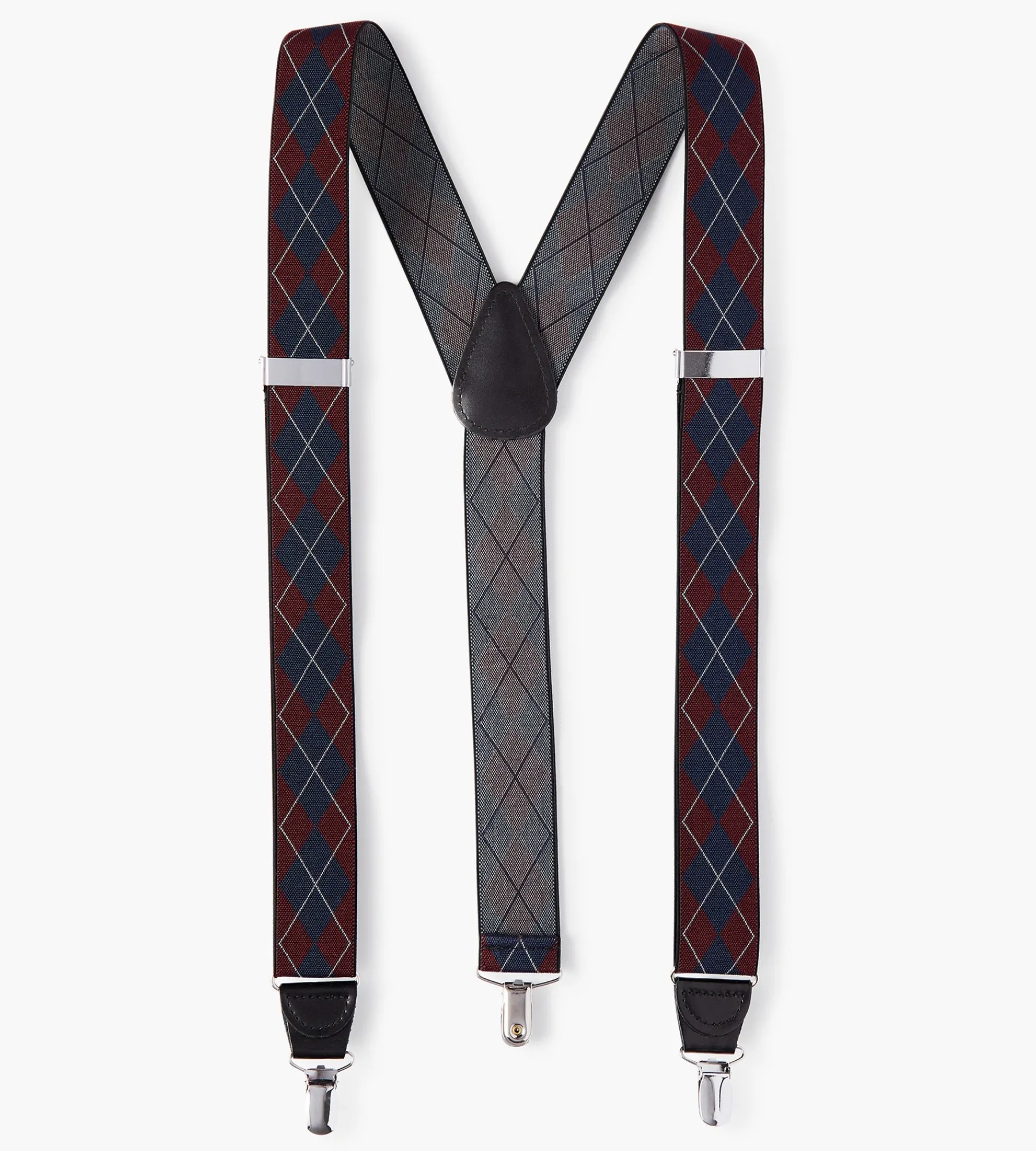 Tip Top Belts & Suspenders|Belts & Suspenders*Argyle Suspender Burgundy