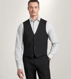 Michael Kors Vests*Neat Suit Vest Black