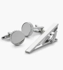 Tip Top Cuff Links & Tie Bars*Cufflink & Tie Bar Set Black