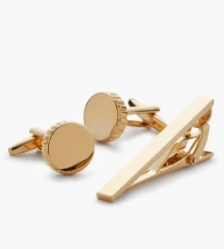 Tip Top Cuff Links & Tie Bars*Cufflink & Tie Bar Set Black