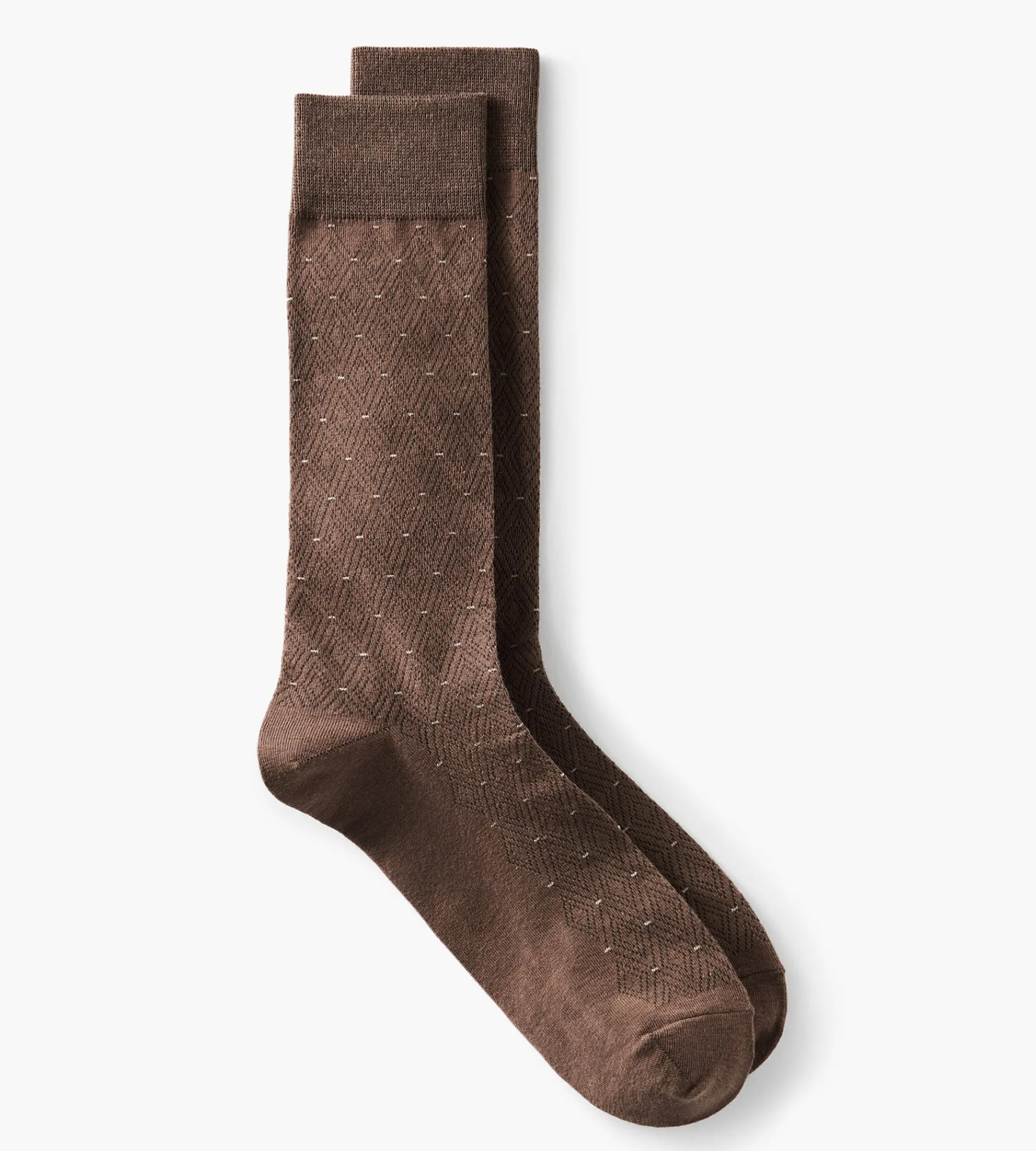 Tip Top Socks|Socks*Dashed Diamond Socks Wheat