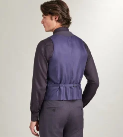 G Grafton Vests*Solid Suit Vest Deep purple