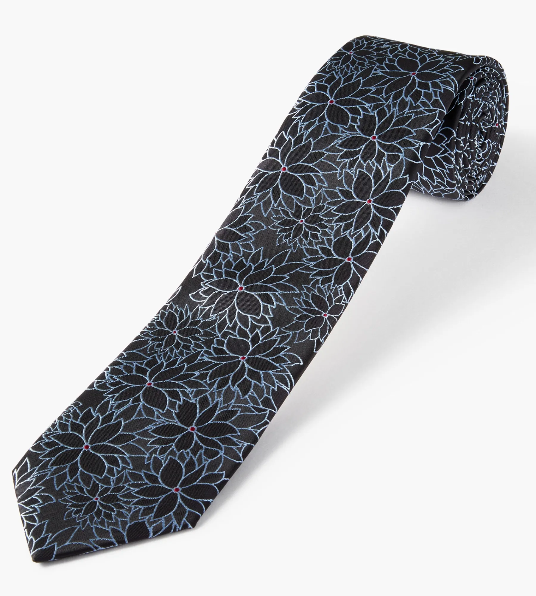 Bellissimo Ties*Floral Tie Black