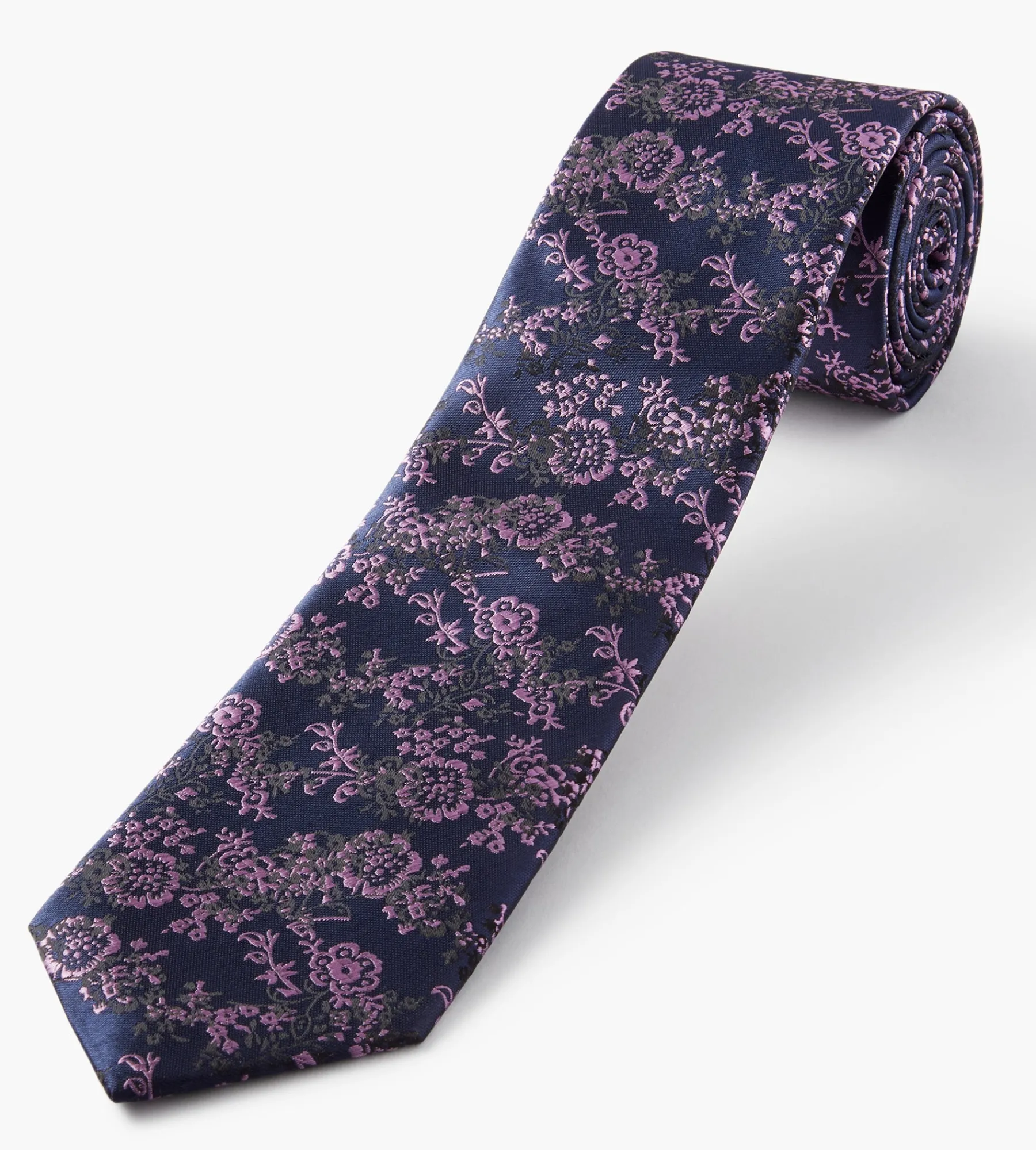 Bellissimo Ties*Floral Tie Black