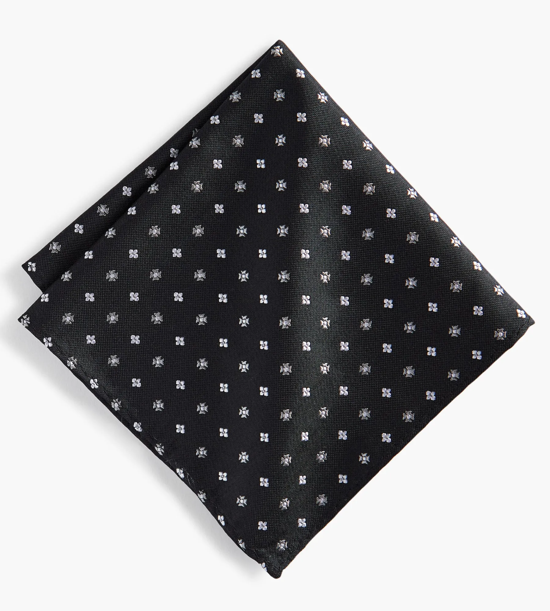 Grafton 1853 Pocket Squares*Geo Pocket Square Black