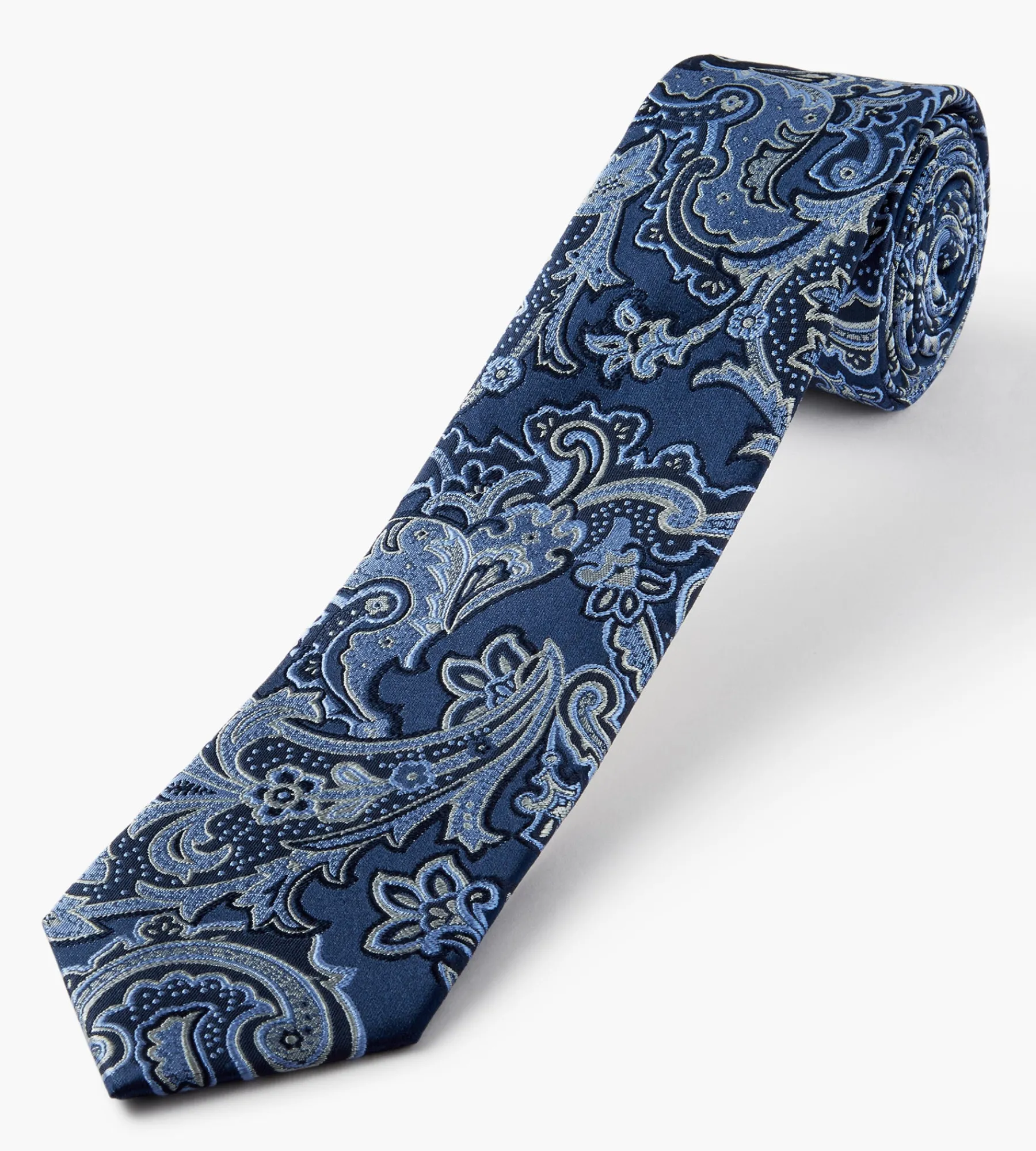 Grafton 1853 Ties*Large Paisley Tie Black