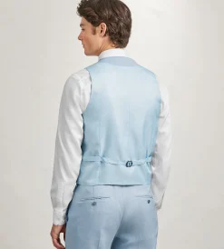 G Grafton Vests*Solid Vest Light blue