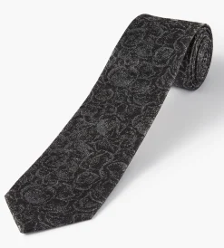 Hechter Paris Ties*Mid Floral Tie Black