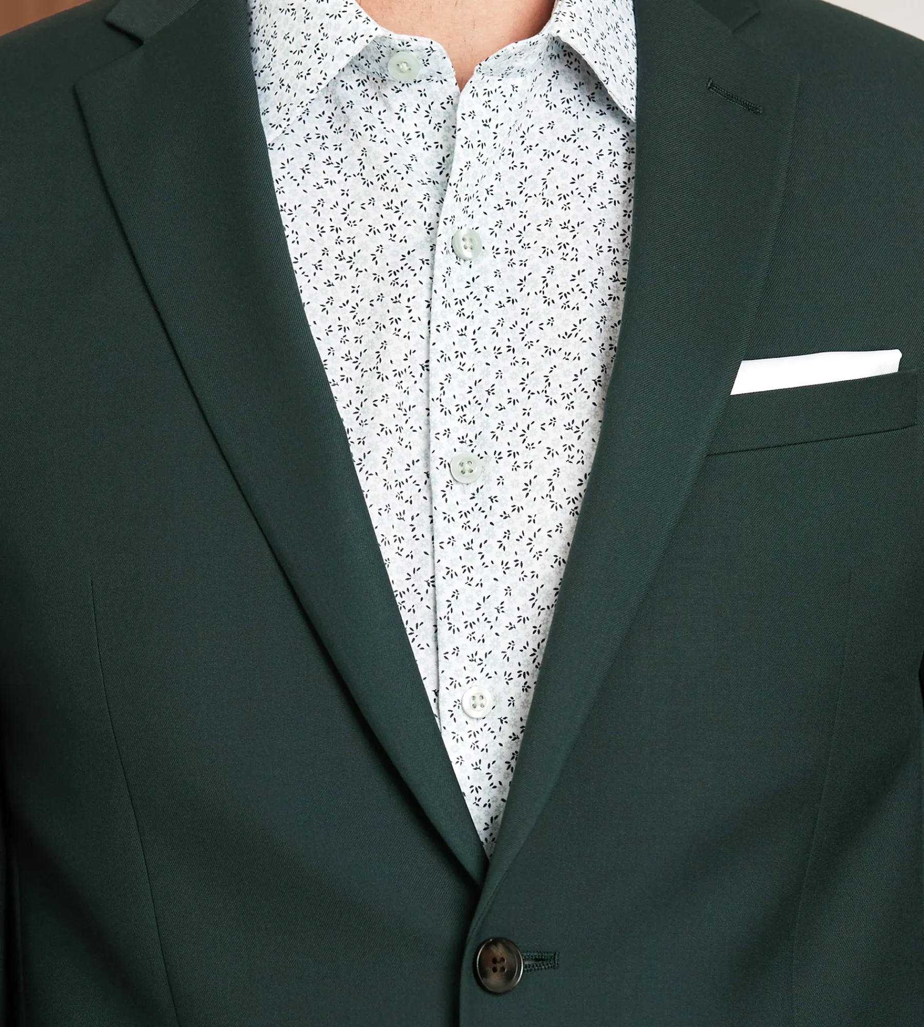 G Grafton Suit Separates*Modern Fit Forest Green Suit
