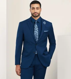G Grafton Suit Separates*Modern Fit Indigo Solid Suit