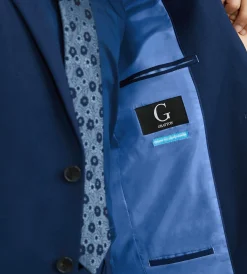 G Grafton Suit Separates*Modern Fit Indigo Solid Suit