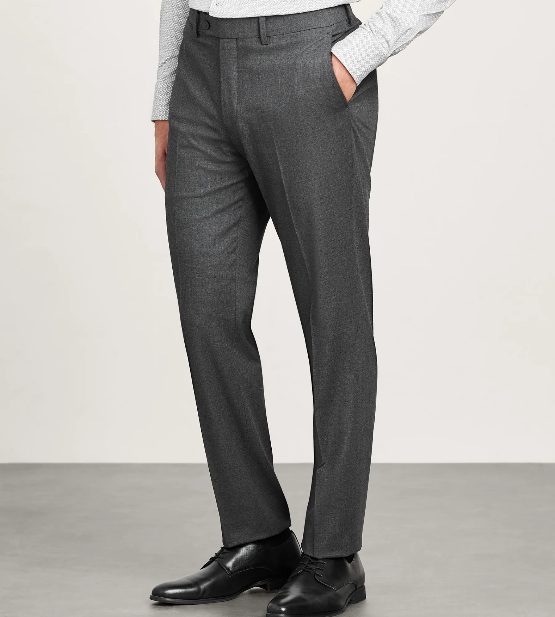 Hechter Paris Dress Pants|Dress Pants*Modern Fit 360° Stretch Suit Separate Pants Black