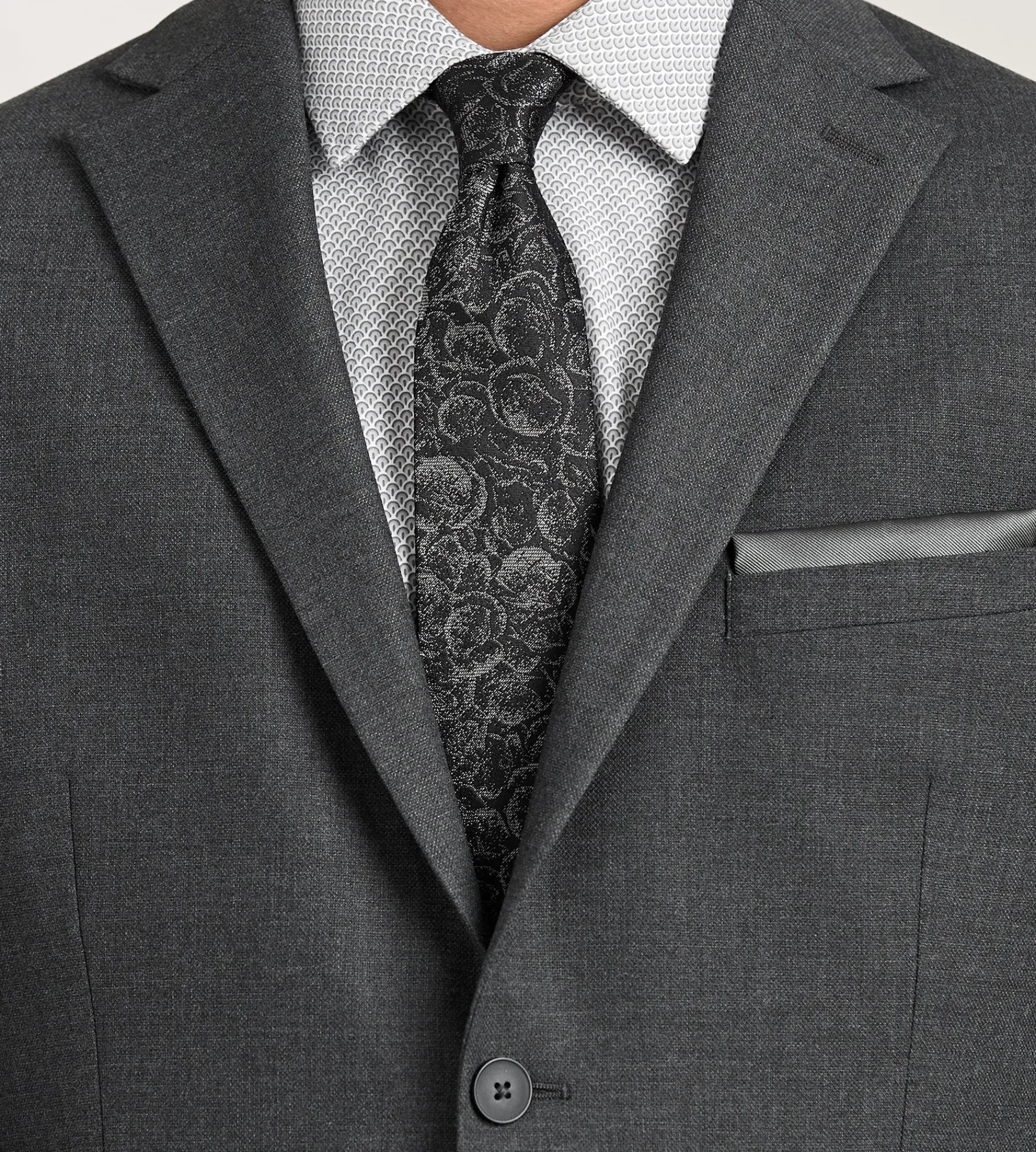 Hechter Paris Suit Separates*Modern Fit 360° Stretch Suit Black