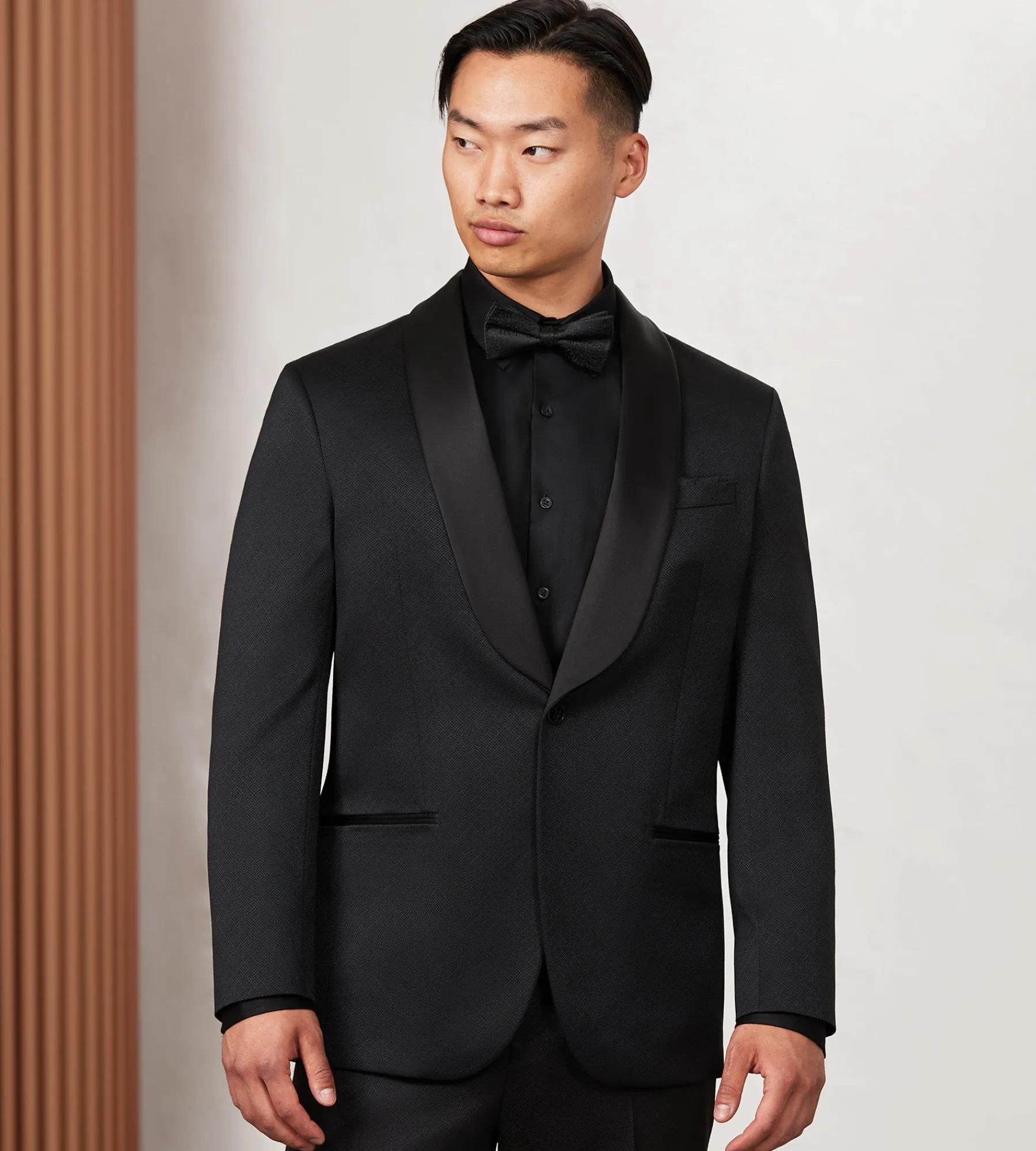 G Grafton Tuxedos|Suit Separates*Modern Fit Black Jacquard Tuxedo