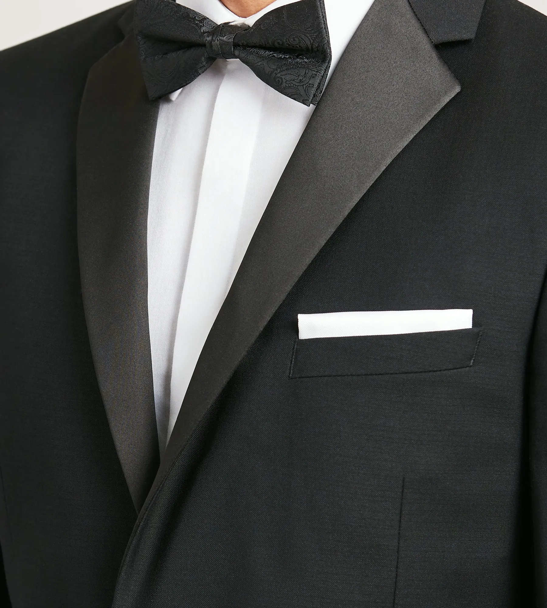 G Grafton Tuxedos|Suit Separates*Modern Fit Black Notch Lapel Solid Tuxedo