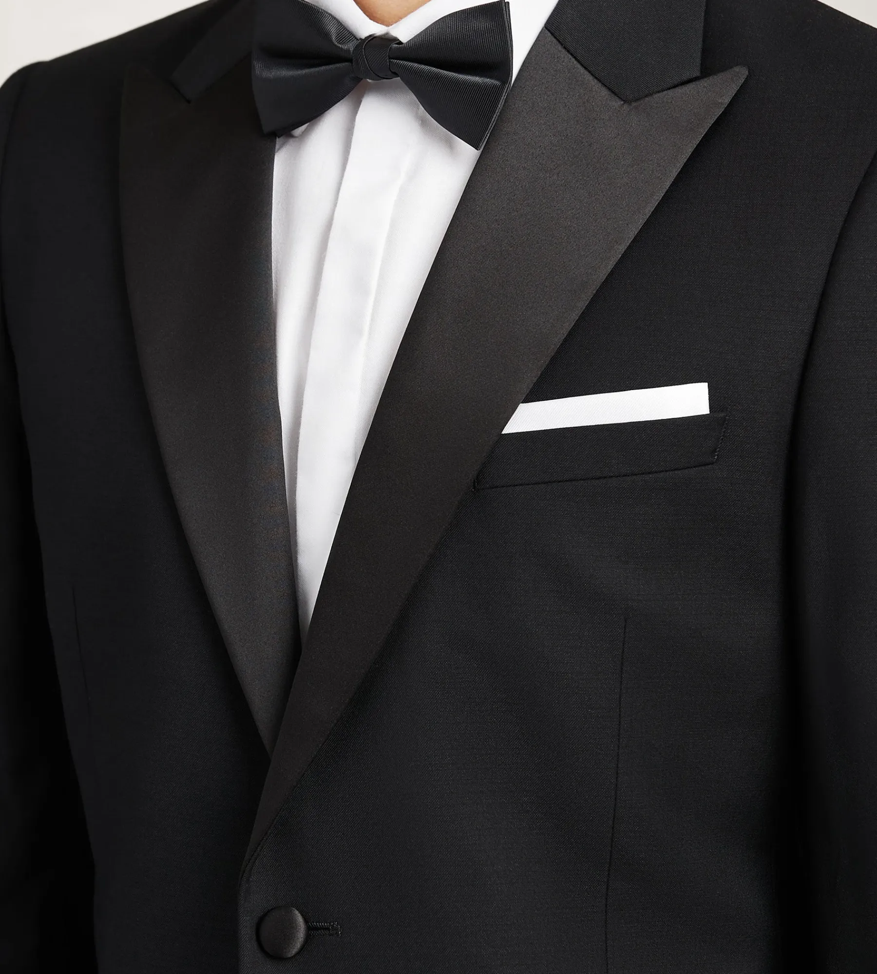 G Grafton Tuxedos|Suit Separates*Modern Fit Black Peak Lapel Solid Tuxedo