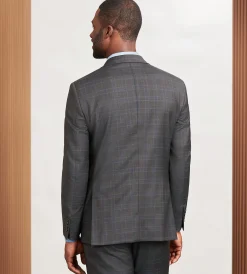 DKNY Suit Separates*Modern Fit Brown Plaid Suit