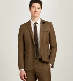 G Grafton Suit Separates*Modern Fit Caramel Solid Suit