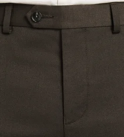 G Grafton Dress Pants|Dress Pants*Modern Fit Solid Suit Pants Dark brown