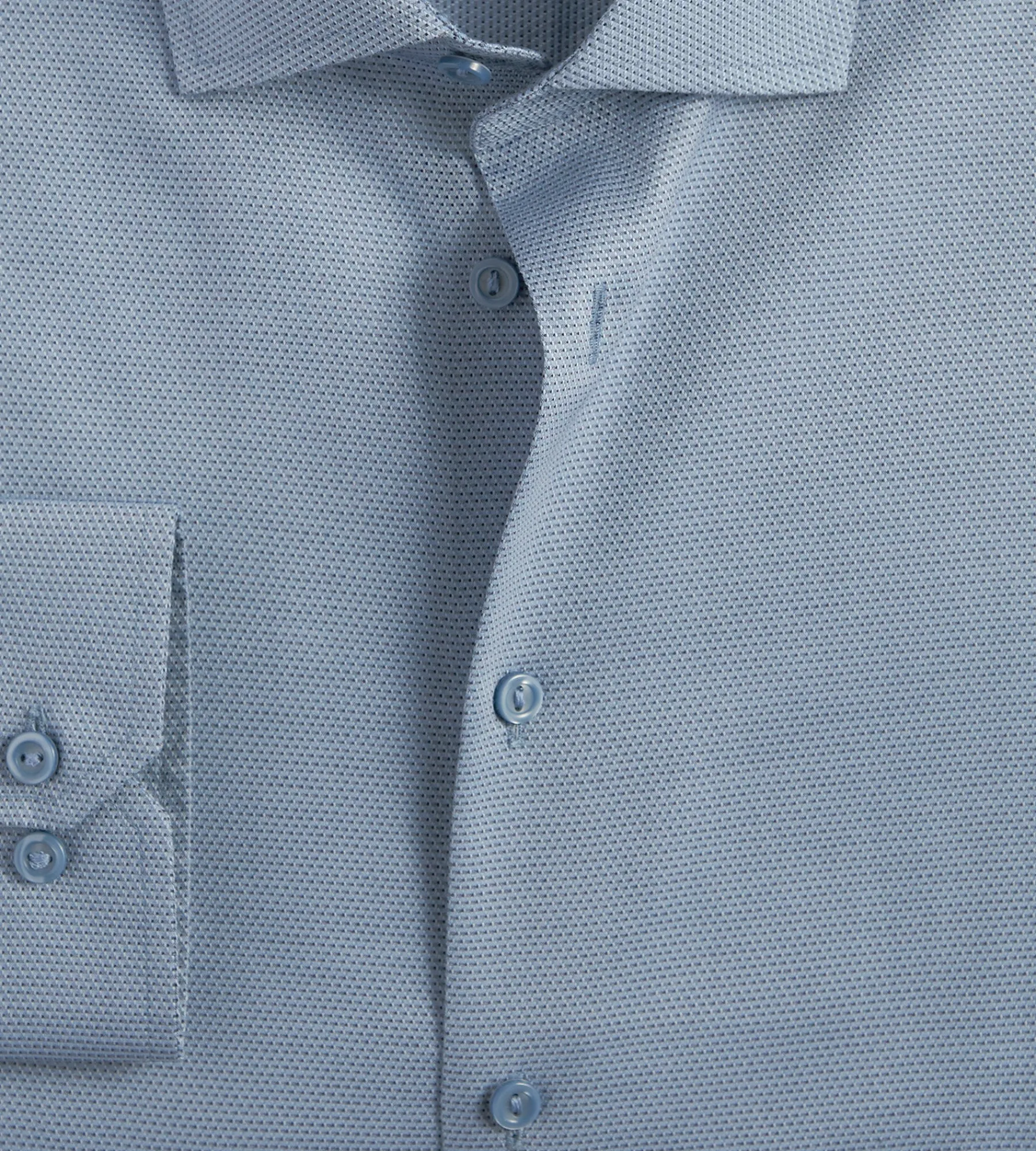 Grafton 1853 Dress Shirts*Modern Fit Dobby Non-Iron Dress Shirt Oxford blue