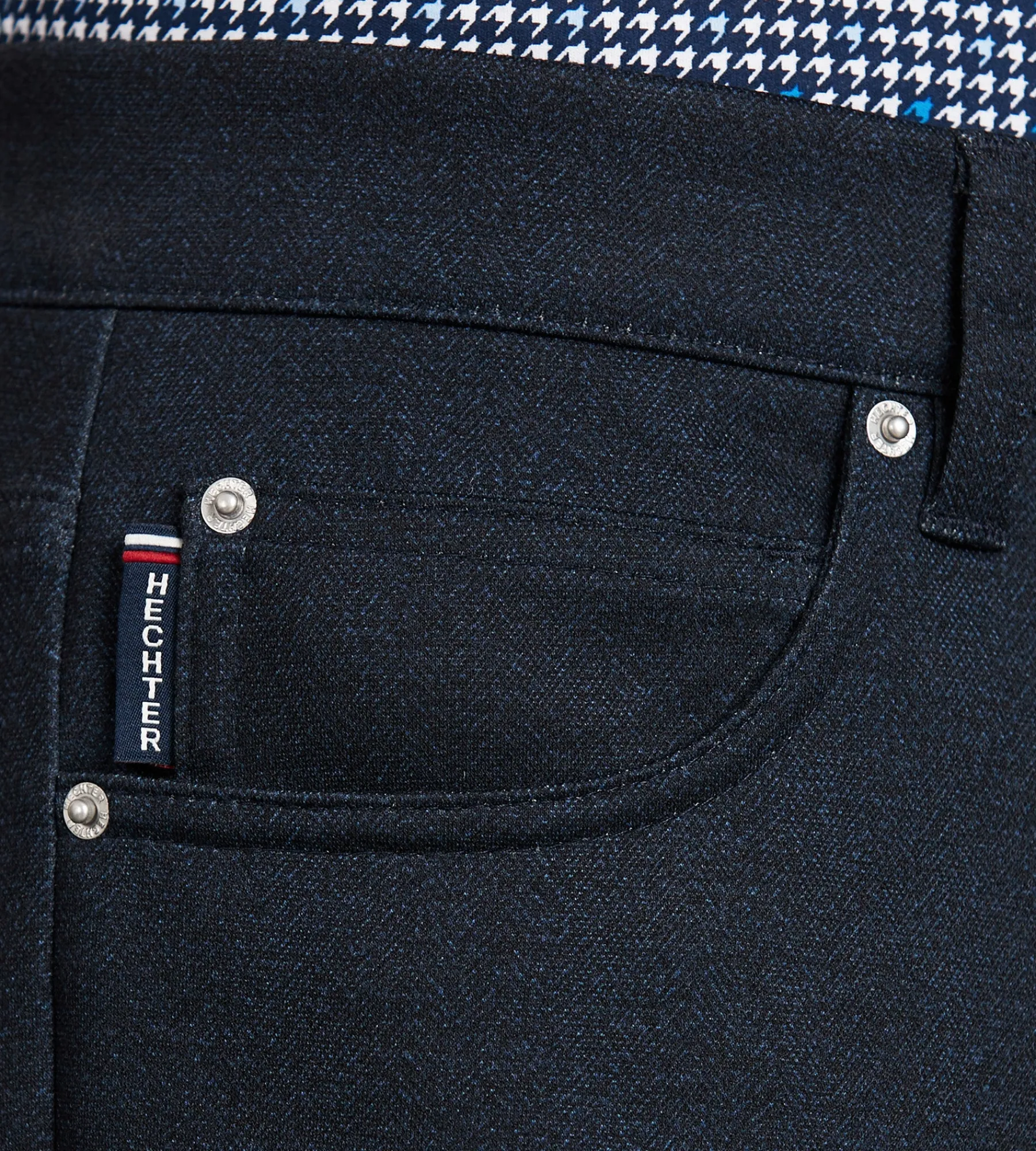 Hechter Paris Casual Pants*Modern Fit Five-Pocket 360 Stretch Knit Casual Pants Black