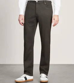 Hechter Paris Casual Pants*Modern Fit Five-Pocket 360° Stretch Knit Casual Pants Brown