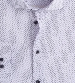 Grafton 1853 Dress Shirts*Modern Fit Geo Print Dress Shirt Light purple