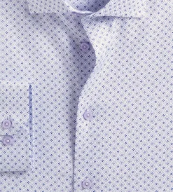 Grafton 1853 Dress Shirts*Modern Fit Geo Print Dress Shirt Lavender