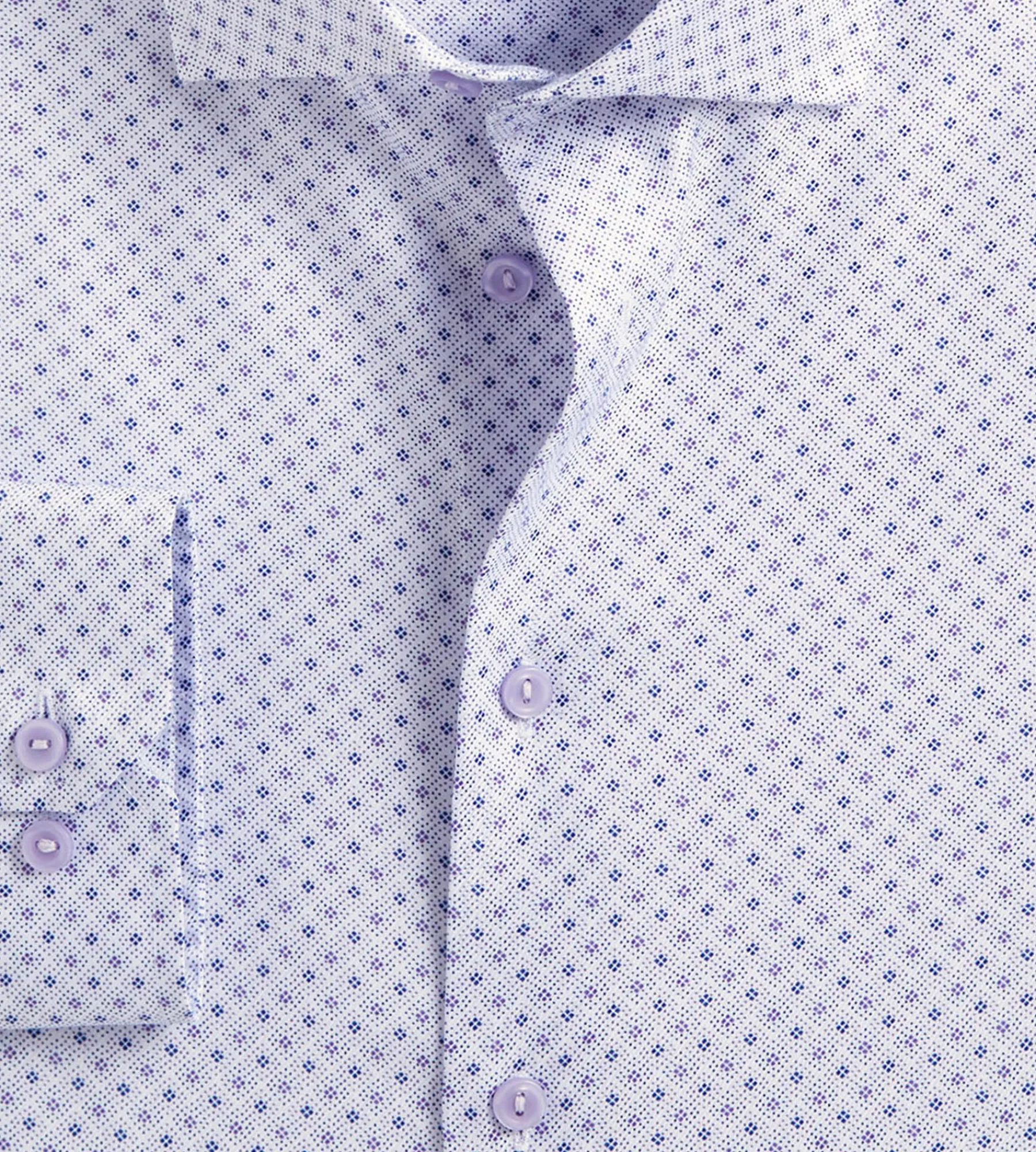 Grafton 1853 Dress Shirts*Modern Fit Geo Print Dress Shirt Lavender