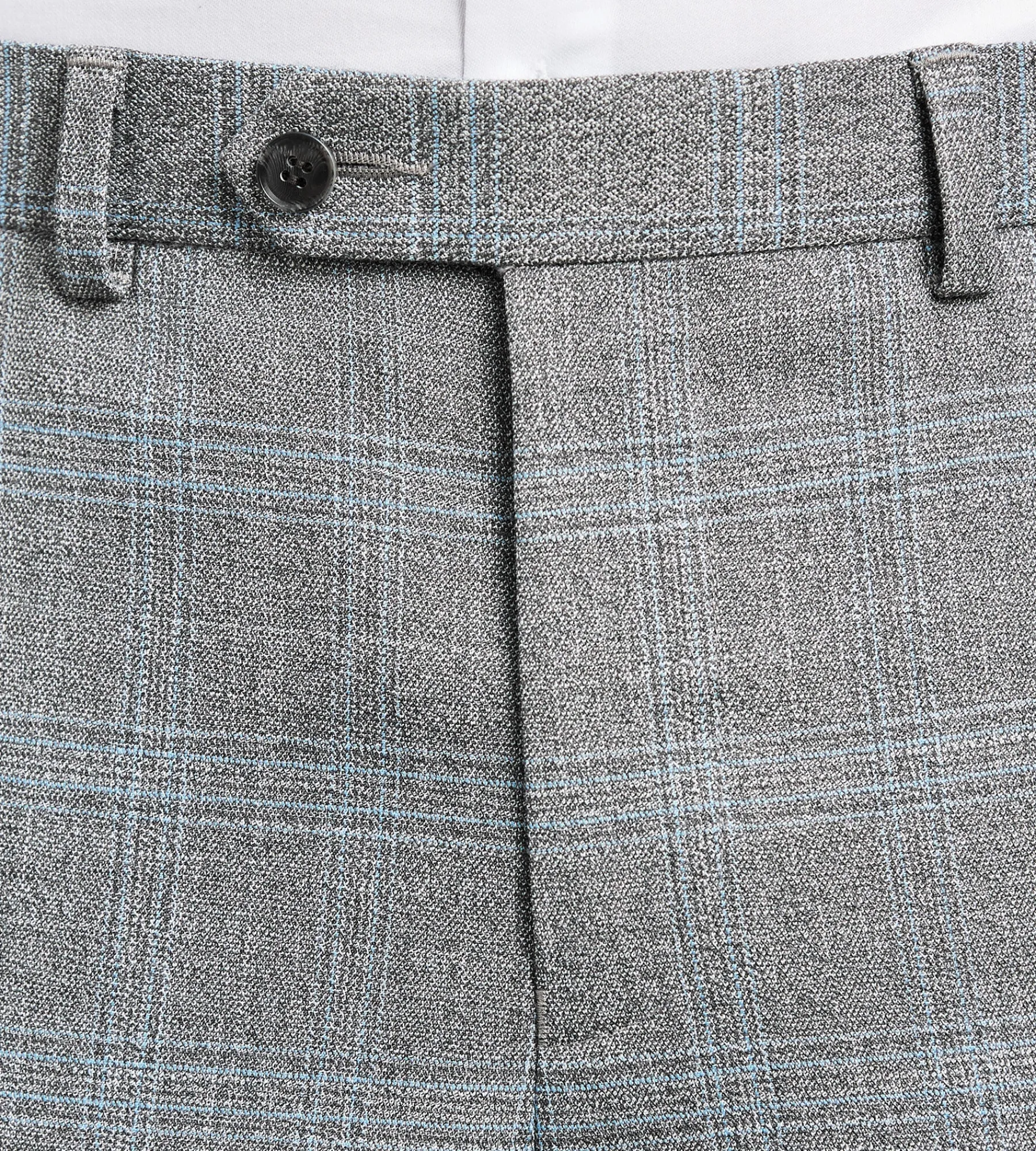 G Grafton Dress Pants|Dress Pants*Modern Fit Plaid Suit Pants Grey