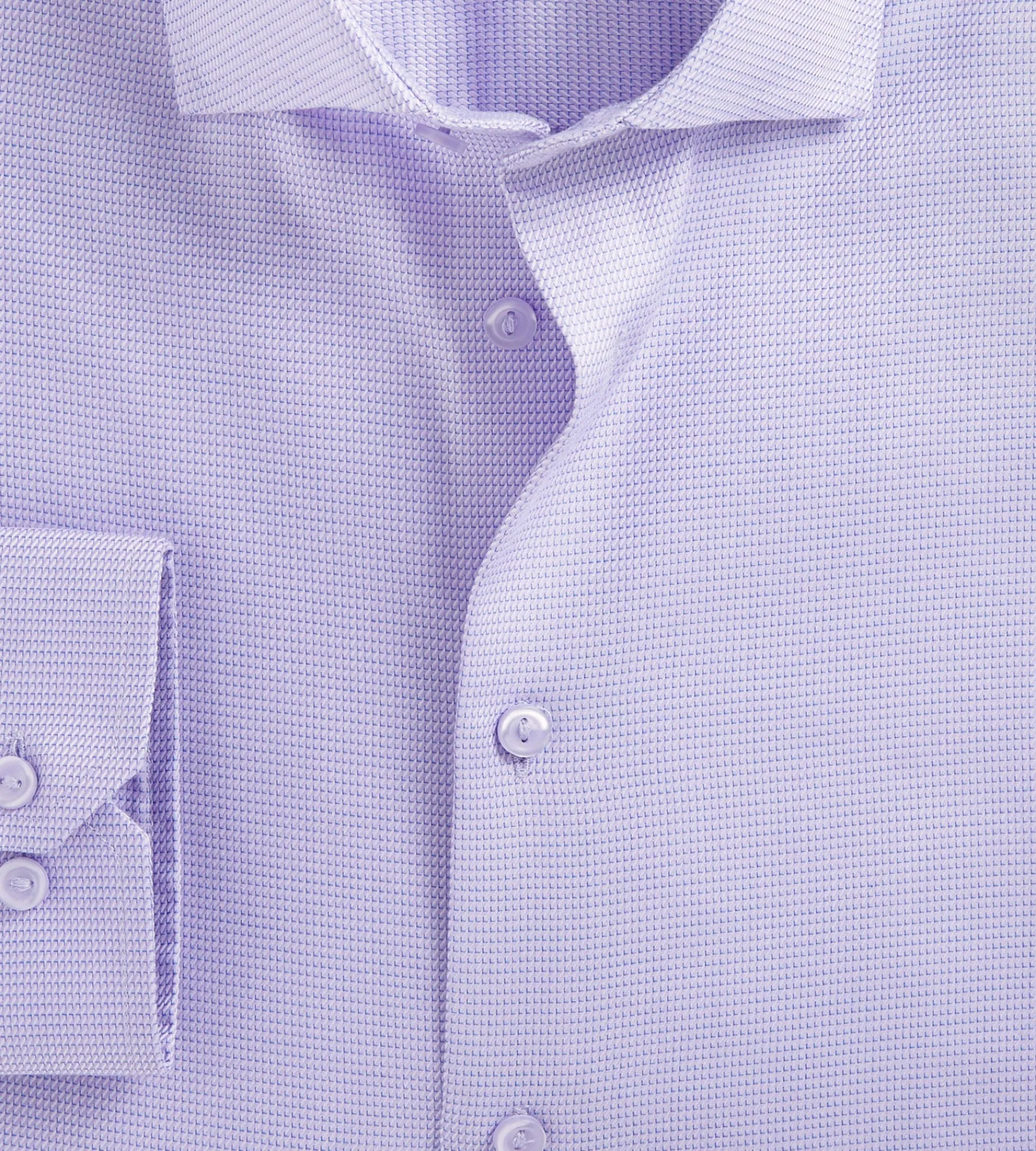 Grafton 1853 Dress Shirts*Modern Fit Jacquard Non-Iron Dress Shirt Lilac