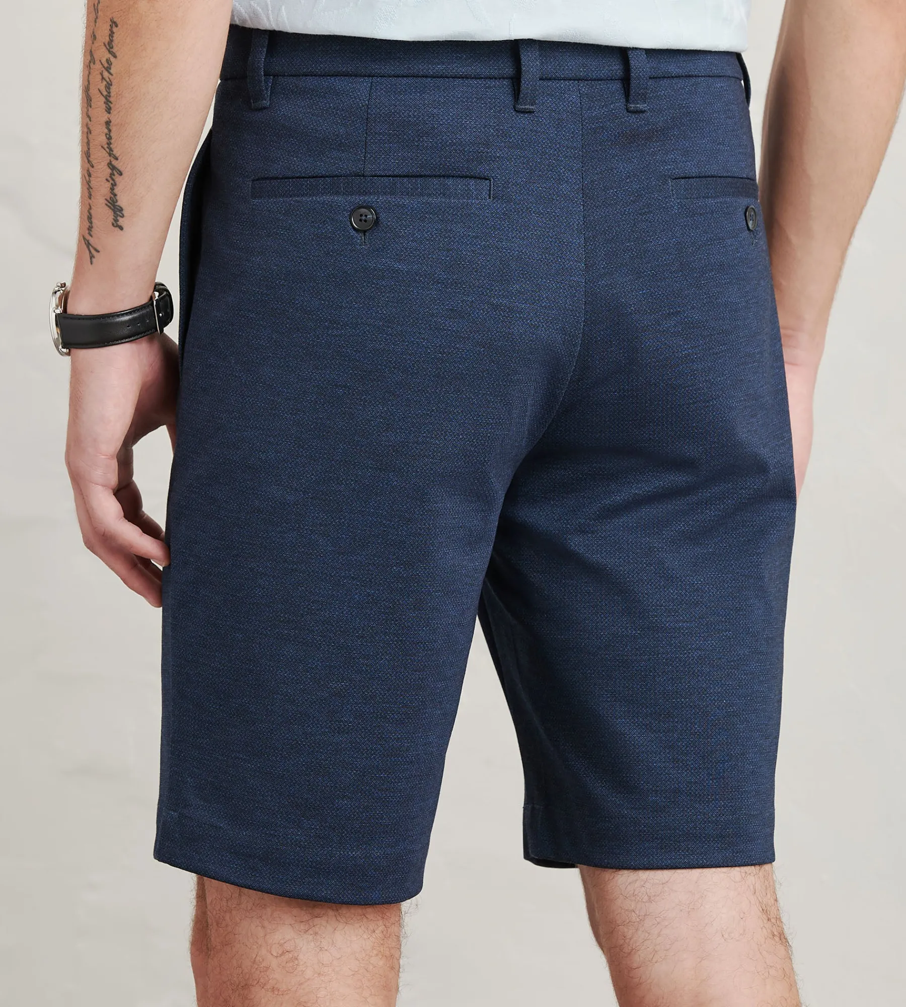 Hechter Paris Shorts*Modern Fit Knit Chino Shorts Black