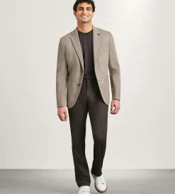 Hechter Paris Sport Jackets*Modern Fit Knit Herringbone Sport Jacket Taupe