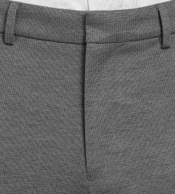 Hechter Paris Dress Pants|Dress Pants*Modern Fit Knit Micro Check Print Dress Pant Black