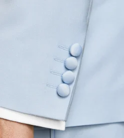 G Grafton Suit Separates*Modern Fit Light Blue Solid Tuxedo
