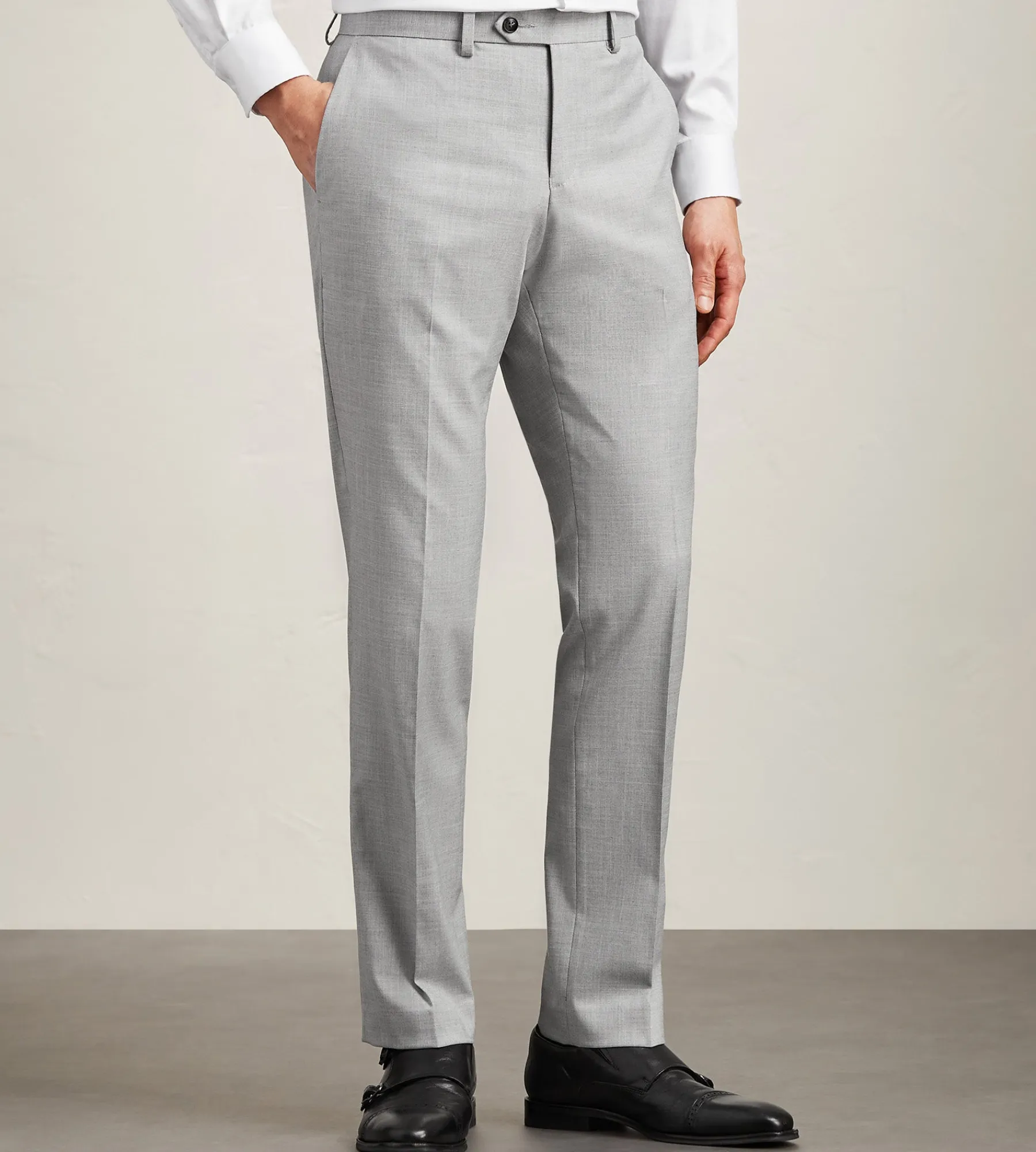 G Grafton Dress Pants|Dress Pants*Modern Fit Solid Suit Pant Light grey