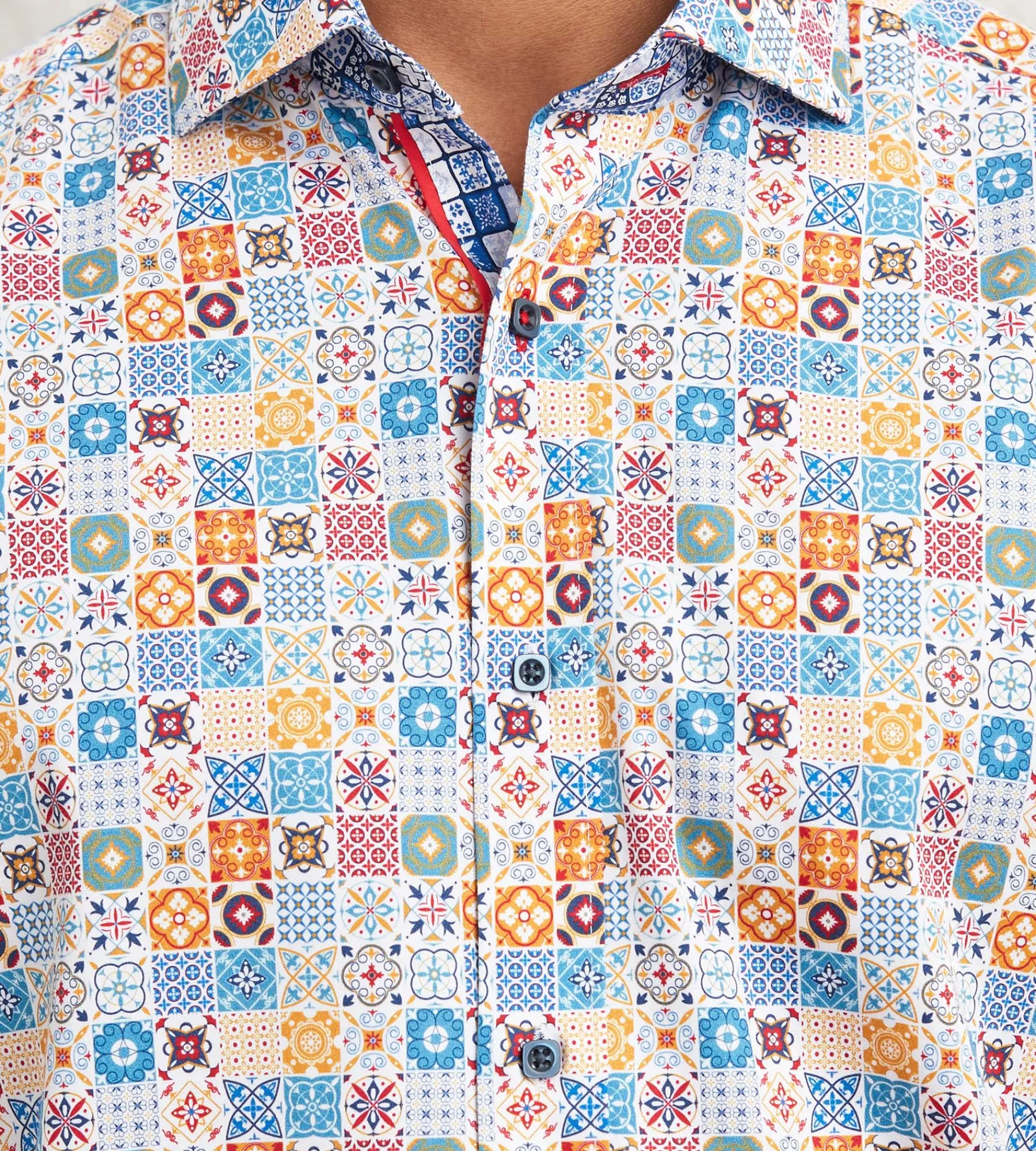 Jermyn & Bond Casual Shirts*Modern Fit Long Sleeve Printed Casual Shirt Multi