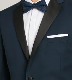 G Grafton Tuxedos|Suit Separates*Modern Fit Navy Notch Lapel Solid Tuxedo