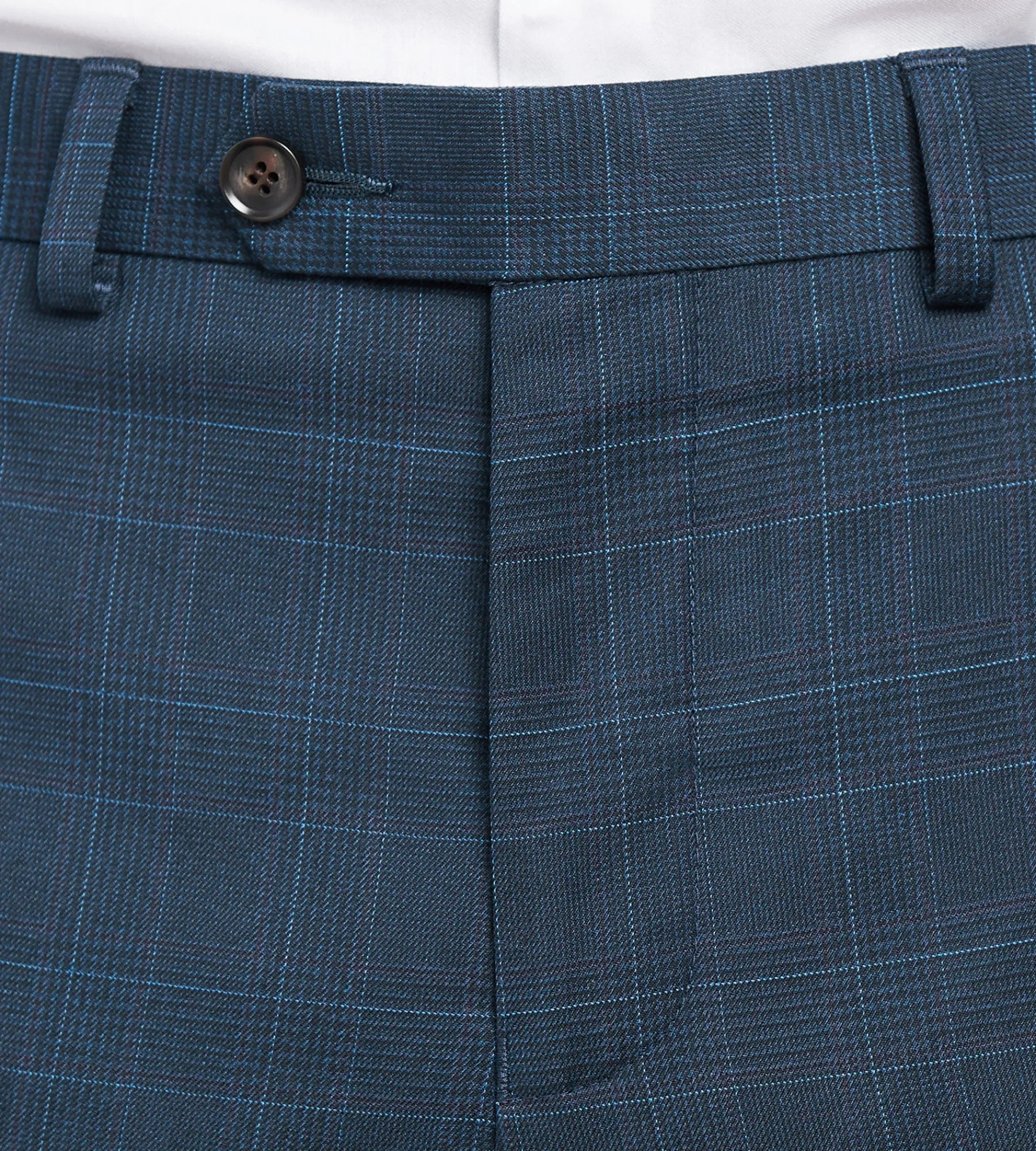 G Grafton Dress Pants|Dress Pants*Modern Fit Plaid Suit Pants Navy