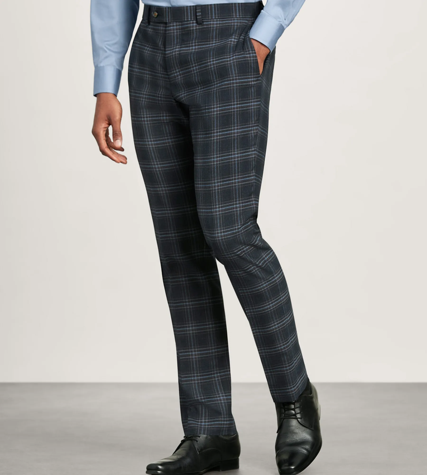 G Grafton Dress Pants|Dress Pants*Modern Fit Plait Suit Pants Navy