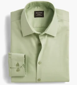 Bellissimo Dress Shirts*Modern Fit Non-Iron Sateen Dress Shirt Sage