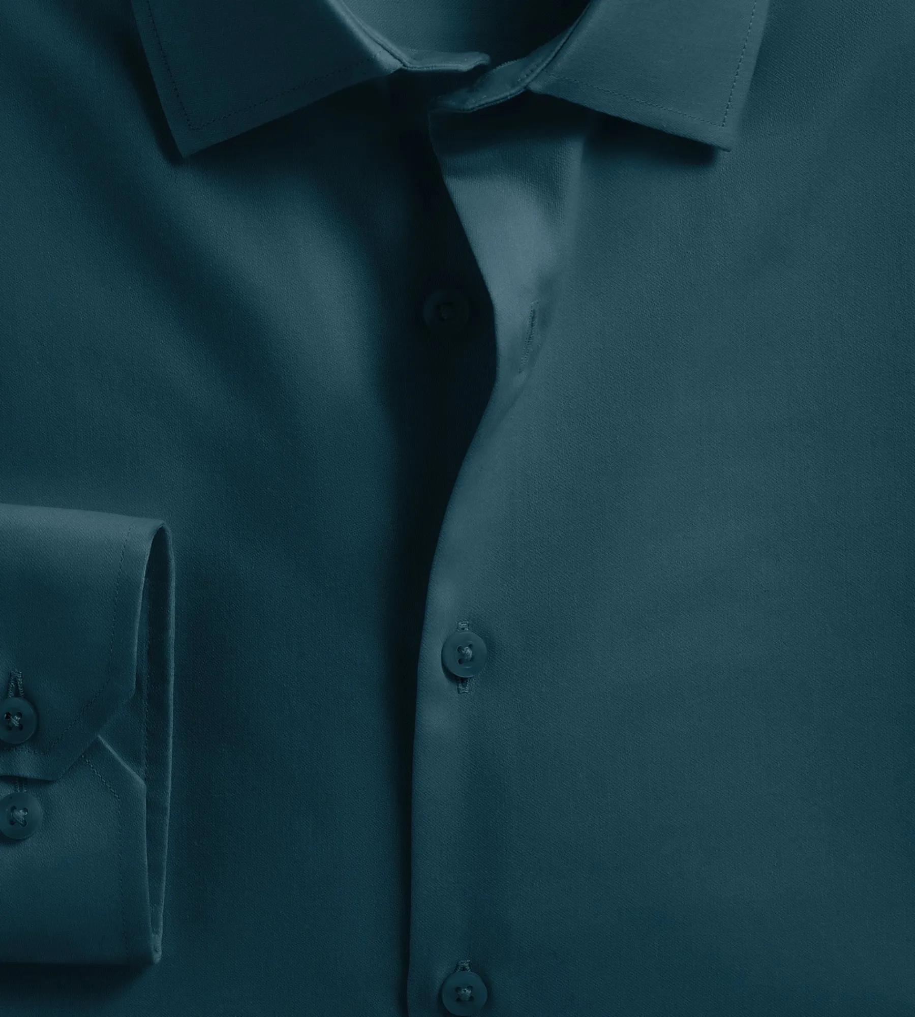 Bellissimo Dress Shirts*Modern Fit Non-Iron Sateen Dress Shirt Dark teal