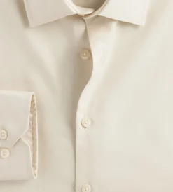 Bellissimo Dress Shirts*Modern Fit Non-Iron Sateen Dress Shirt Ivory