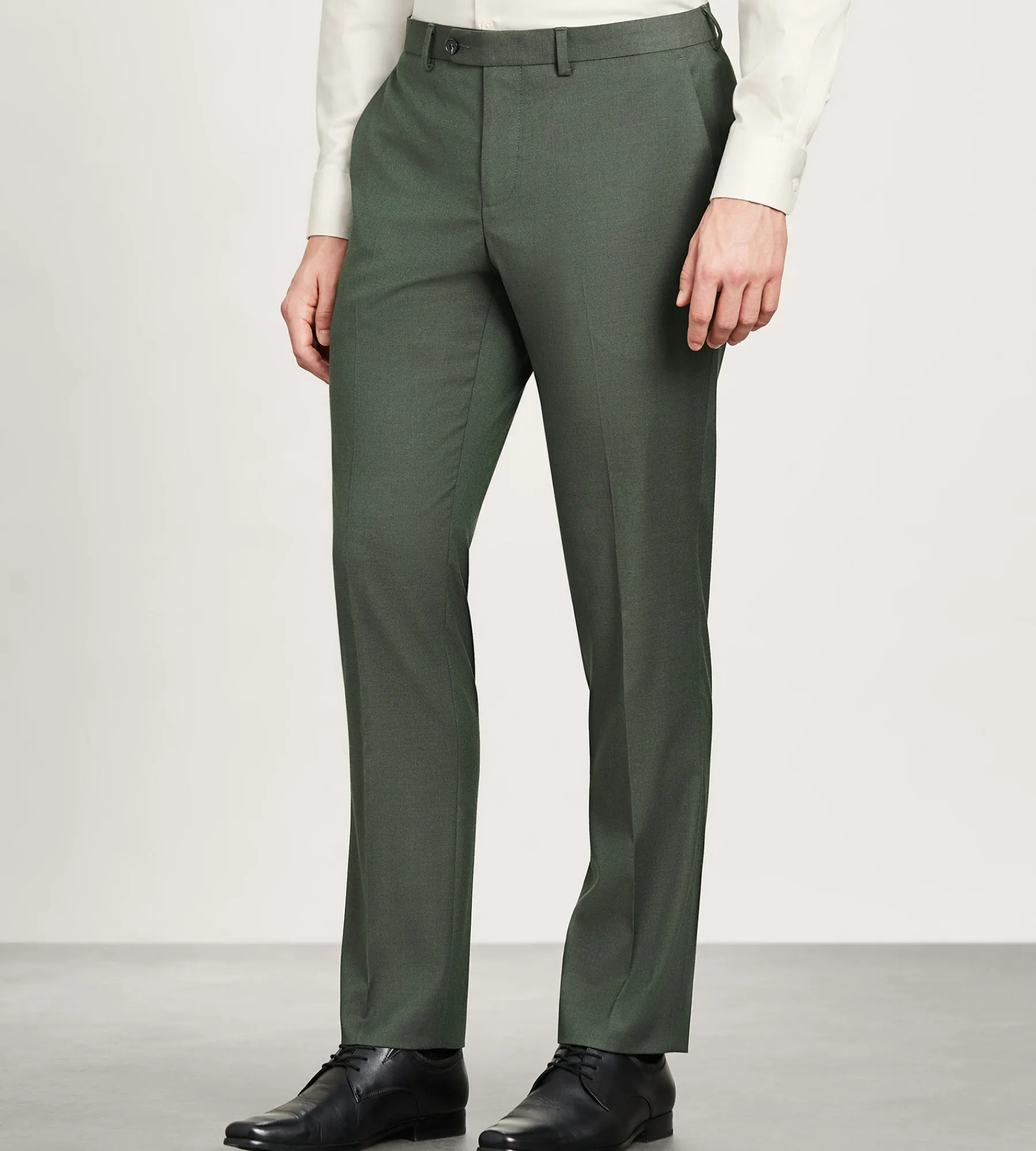 G Grafton Dress Pants|Dress Pants*Modern Fit Solid Suit Pants Olive