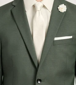 G Grafton Suit Separates*Modern Fit Olive Solid Suit