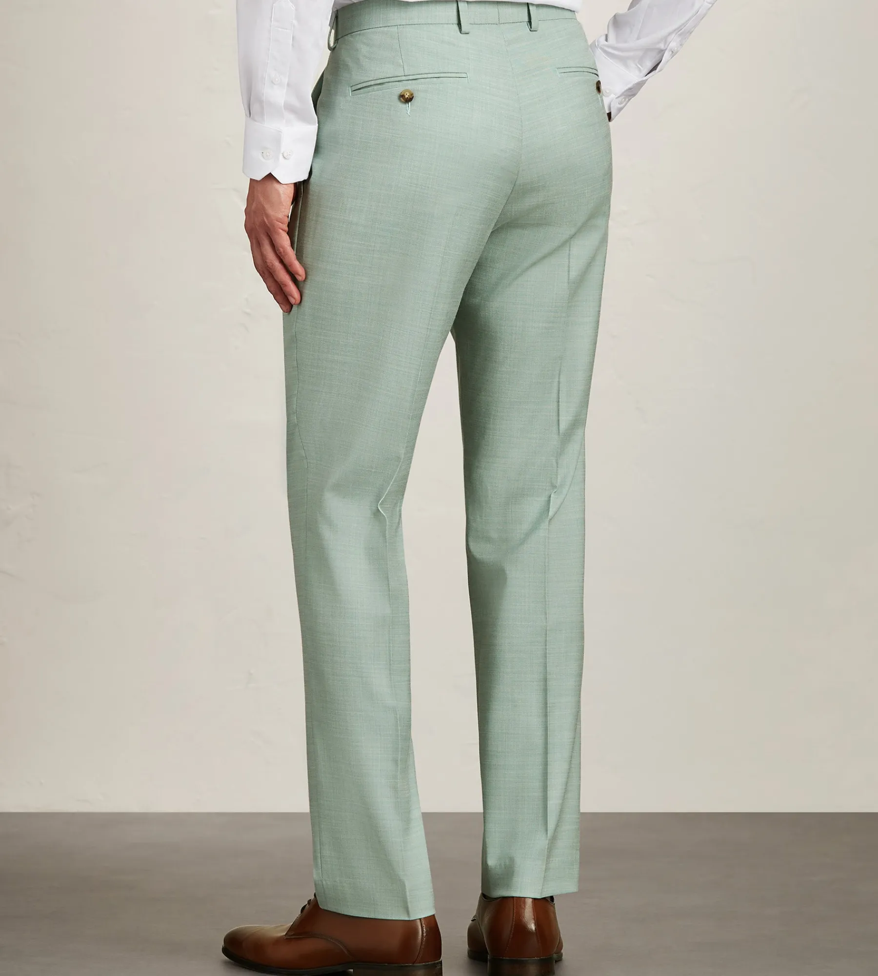 G Grafton Dress Pants|Dress Pants*Modern Fit Solid Suit Pants Pale green