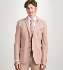 G Grafton Suit Separates*Modern Fit Pale Rose Solid Suit