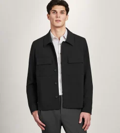 Hechter Paris Coats, Jackets & Vests|Coats, Jackets & Vests*Modern Fit Shirt Jacket Black