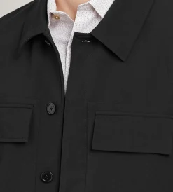 Hechter Paris Coats, Jackets & Vests|Coats, Jackets & Vests*Modern Fit Shirt Jacket Black