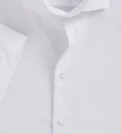 Grafton 1853 Dress Shirts*Modern Fit Short Sleeve Dress Shirt White